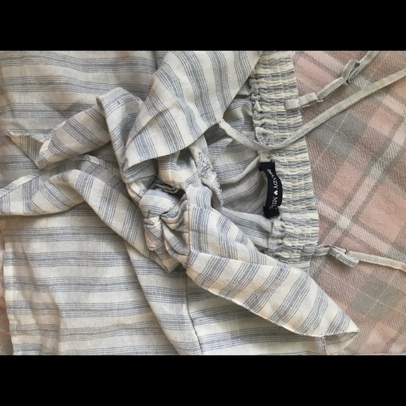 Super Pretty Striped Vintage Brandy Crop - Picture 3 of 7